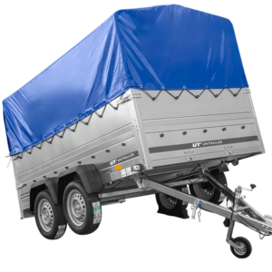 Remorque légère 264x150 UNITRAILER GARDEN 265/2 KIPP avec côtés BIS, châssis H-800 et bâche bleue
